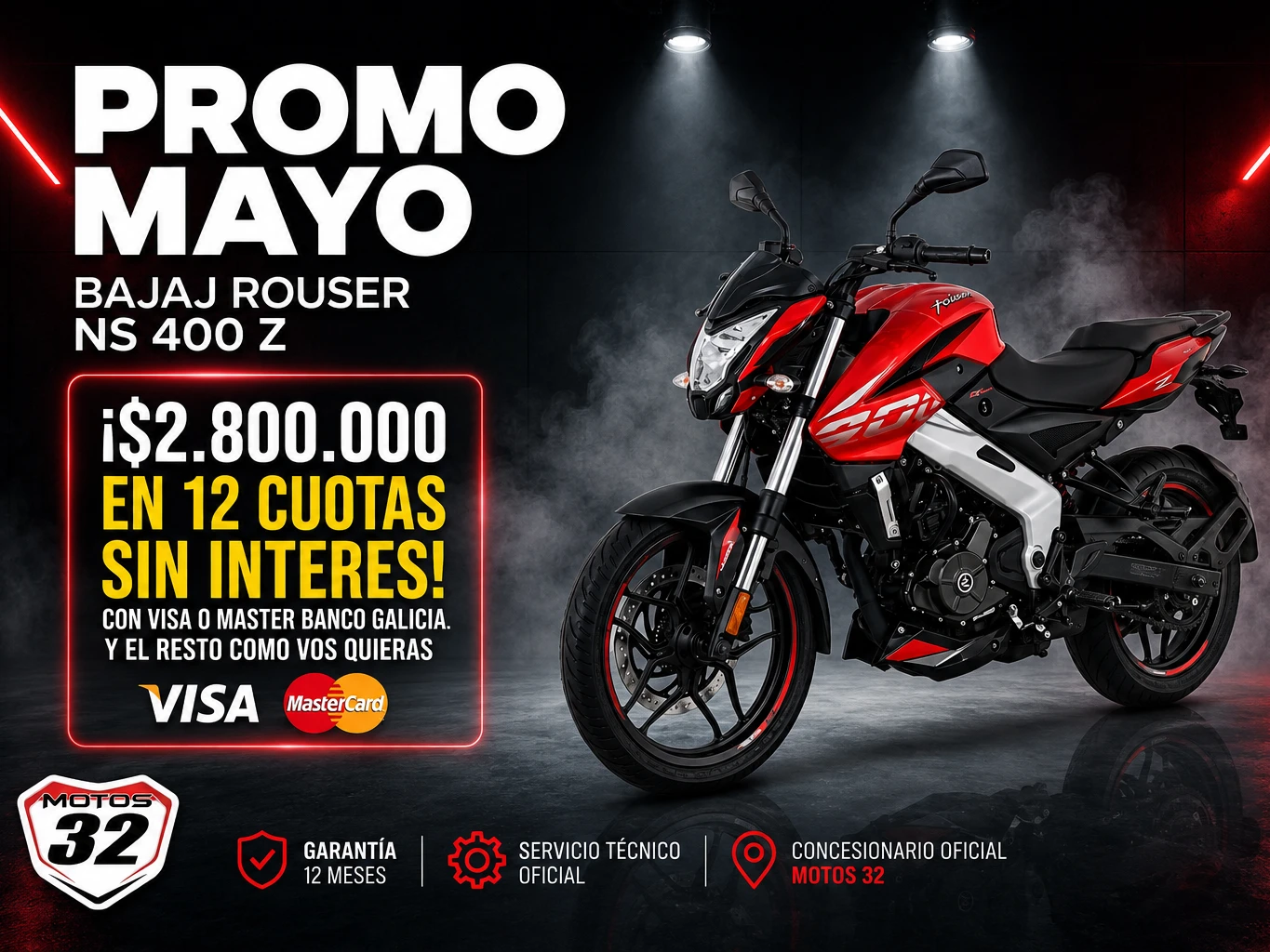 Bajaj Rouser NS400Z 0km en oferta