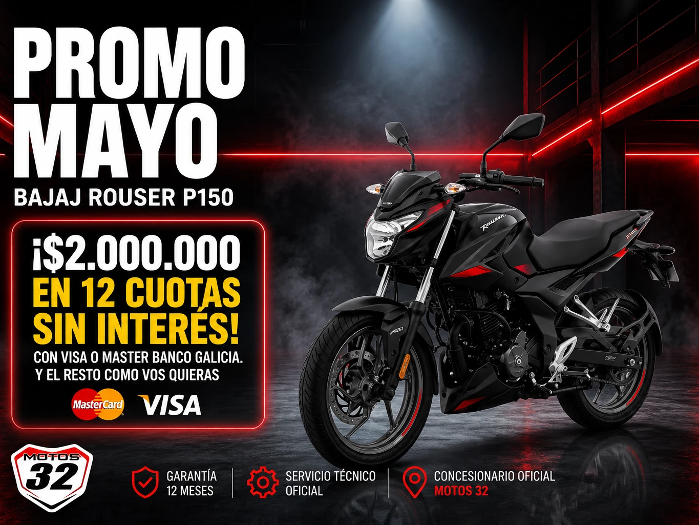 Bajaj Rouser P150 0km en oferta
