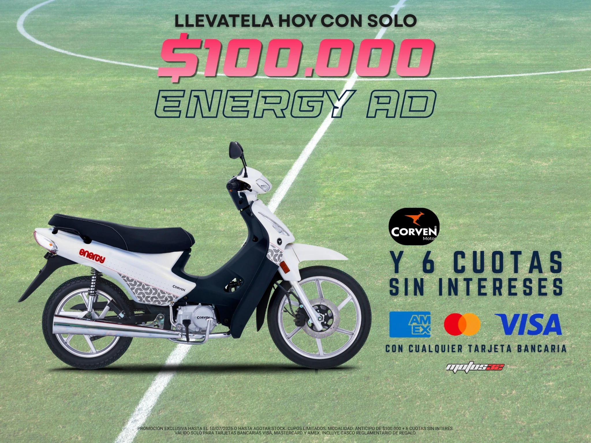 Corven ENERGY 110 AD CBS 0km en oferta