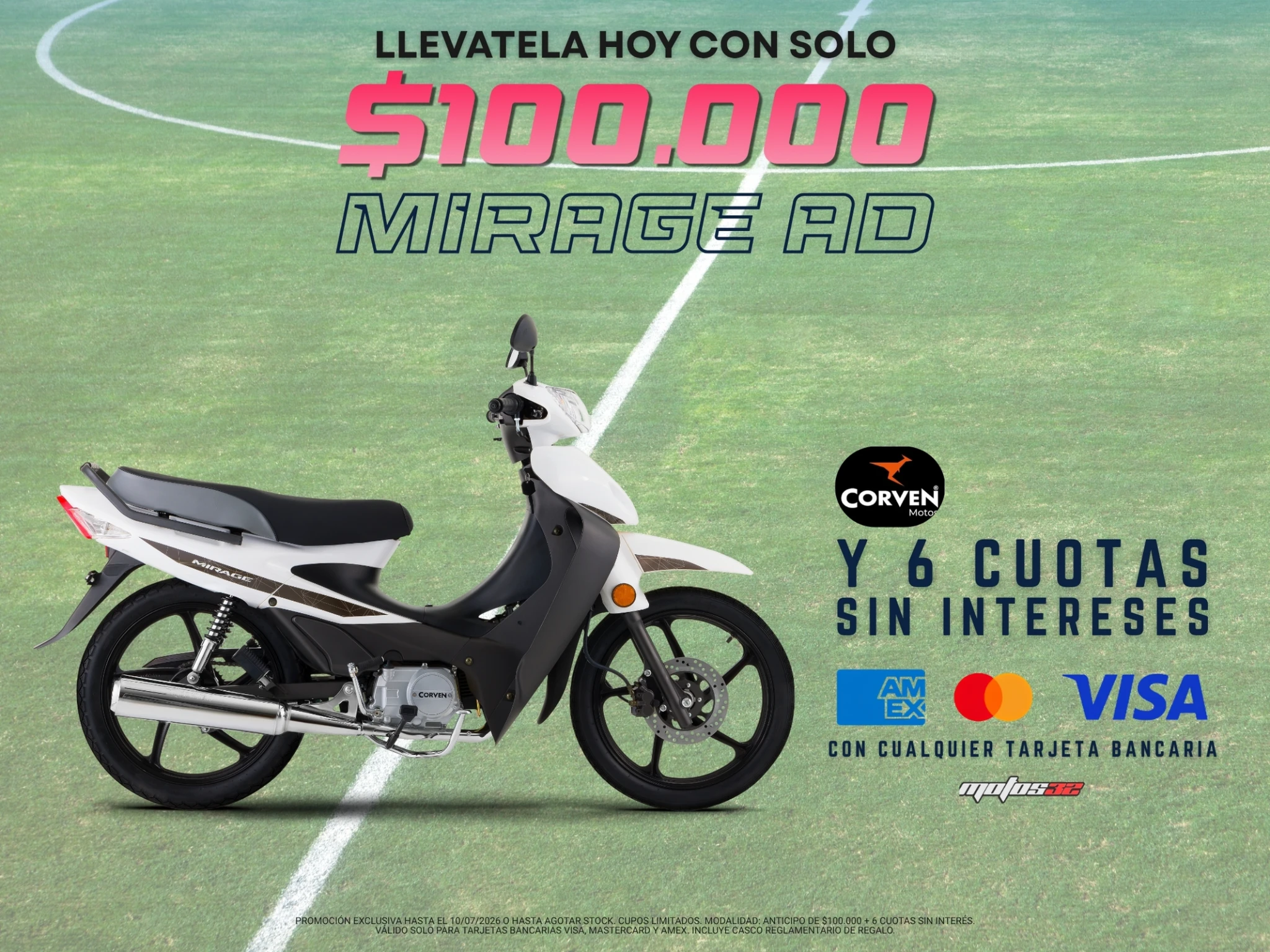 Corven MIRAGE 110 AD CBS 0km en oferta