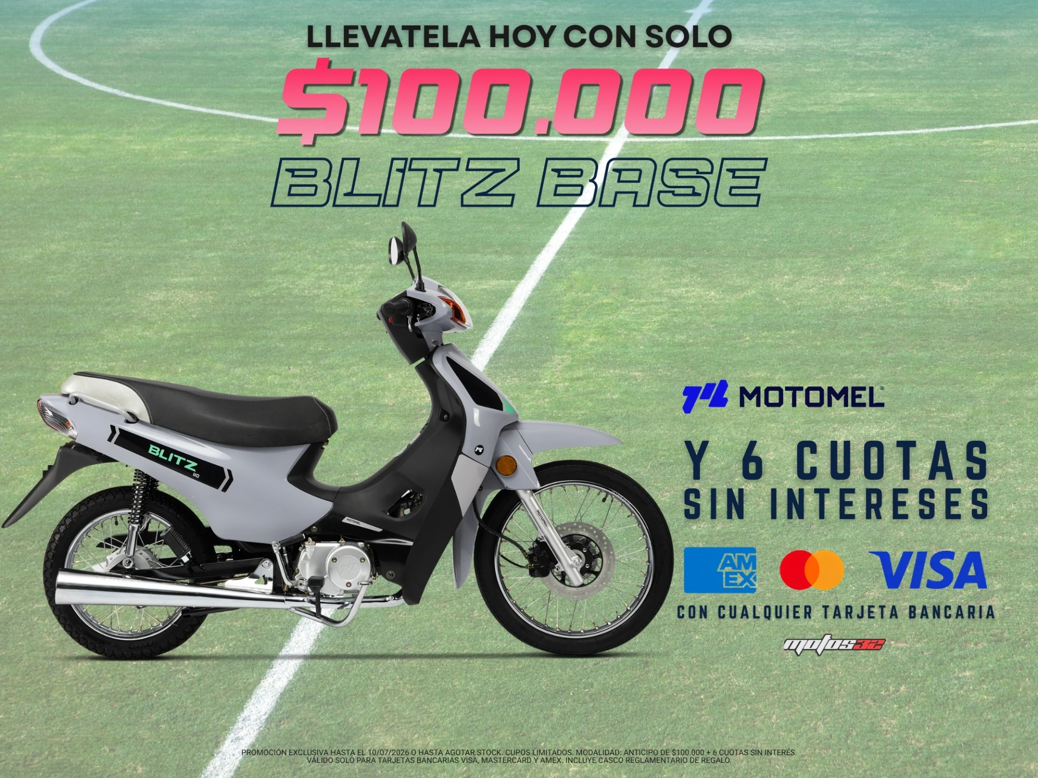 Motomel Blitz 110 V8 Base C/Disco CBS 0km en oferta