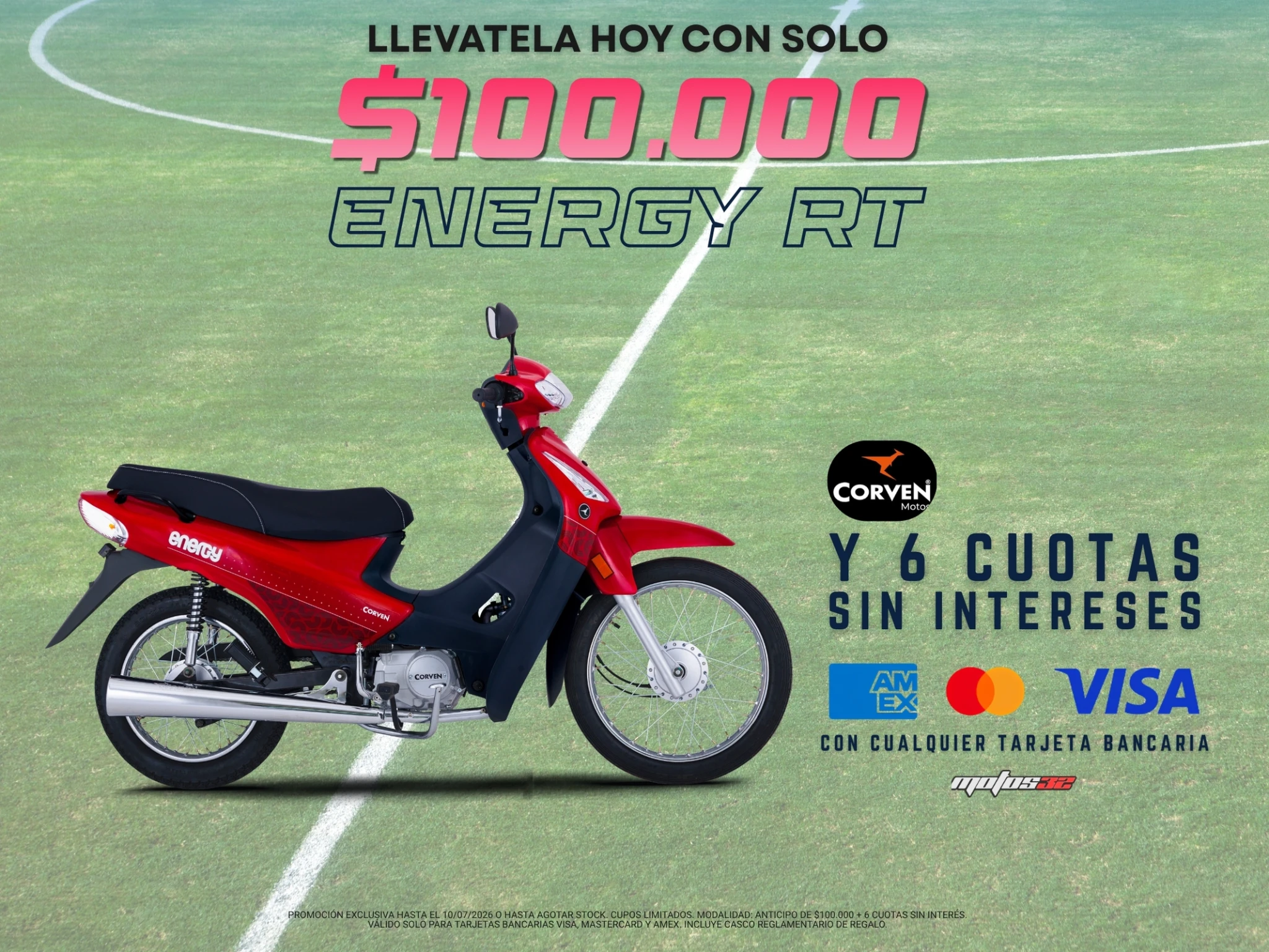 Corven ENERGY 110 RT CBS 0km en oferta