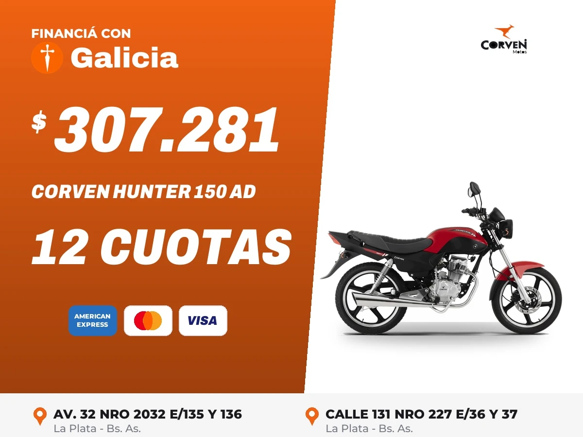 Corven HUNTER 150 AD CBS 0km